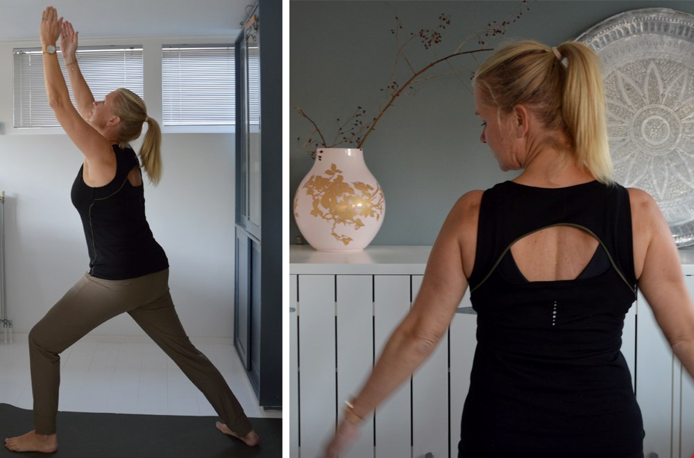 Lekker thuis yoga doen in deze relaxte combi Lekker thuis yoga doen in deze relaxte combi